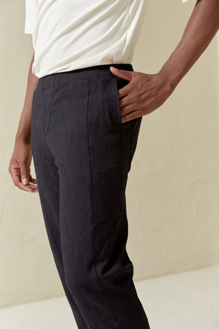 Pantalón Tech Formal Negro Textura SAMURAI