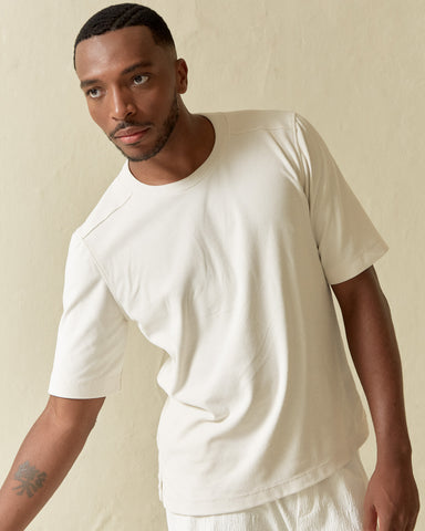 Camiseta Blanco Hueso Para Hombre RADIANTE