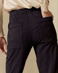 Pantalón Tech Formal Negro Textura SAMURAI